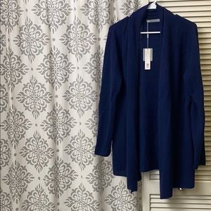 In Cashmere 100% Navy Blue Cardigan! NWT! XL